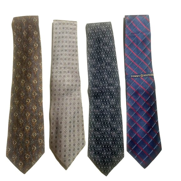 Donald J Trump Silk Tie Lot Tommy Hilfiger Fratelli Hunting Horn Italy USA - Picture 3 of 9